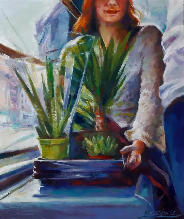 Barbara Gulbinowicz - Return from the flower market