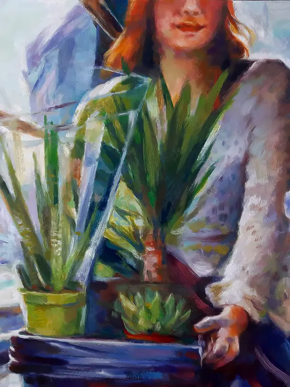 Barbara Gulbinowicz - Return from the flower market