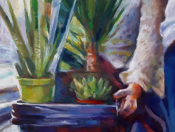 Barbara Gulbinowicz - Return from the flower market