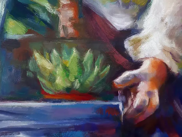 Barbara Gulbinowicz - Return from the flower market