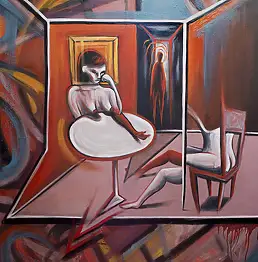 Mikołaj Czechowski, Poza czasem, Obraz olejny - płótno, 130 x 150