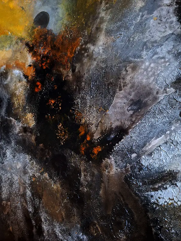 Magda Malinowska, Poza horyzontem zdarzeń, Obraz akrylowy - płótno, 100 x 100