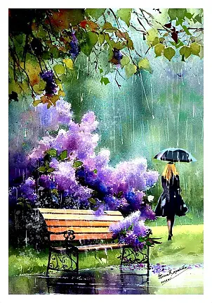 Teresa Kopańska - "Addio sotto la pioggia, resta una traccia di lillà"