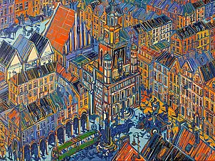 Joanna Mieszko, Poznań, Dipinto acrilico - tela, 100 x 73