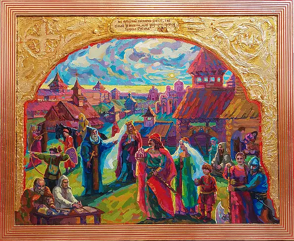 Anastasiia Kurkova, Prawda Jarosława, Obraz olejny - płótno, 100 x 80