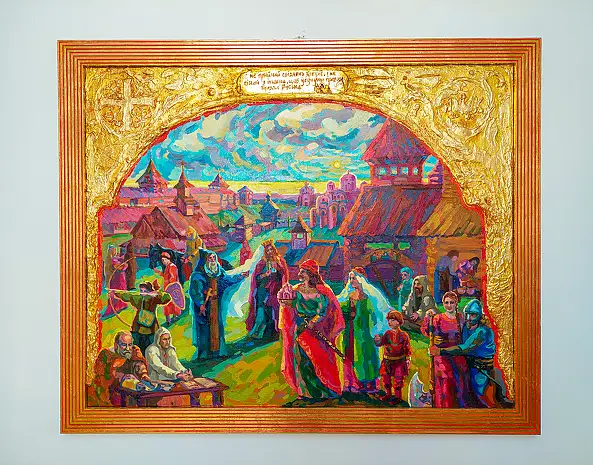 Anastasiia Kurkova, Prawda Jarosława, Obraz olejny - płótno, 100 x 80