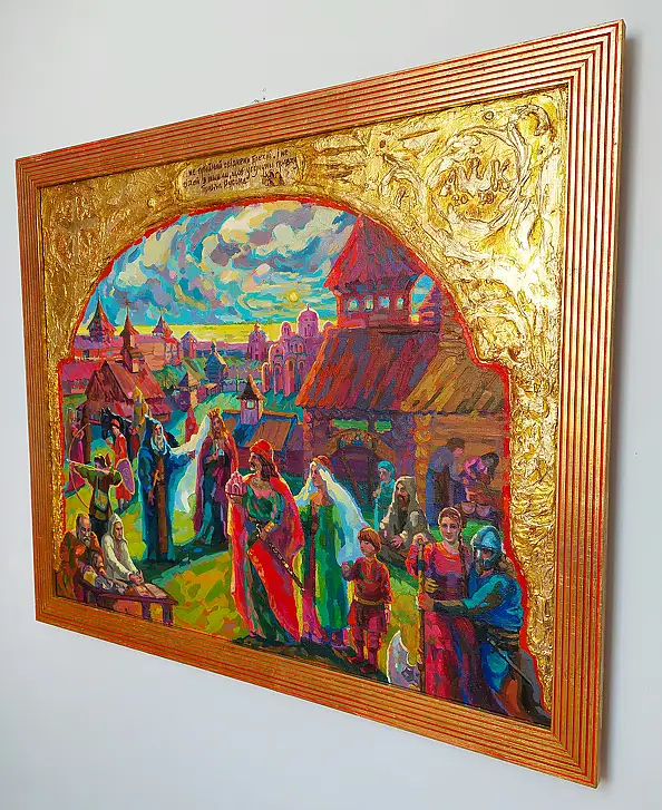 Anastasiia Kurkova, Prawda Jarosława, Obraz olejny - płótno, 100 x 80