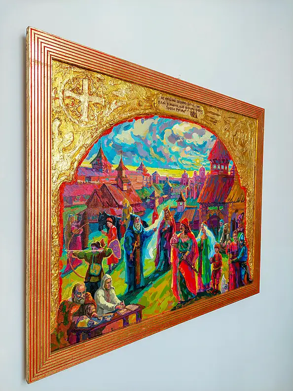 Anastasiia Kurkova, Prawda Jarosława, Obraz olejny - płótno, 100 x 80