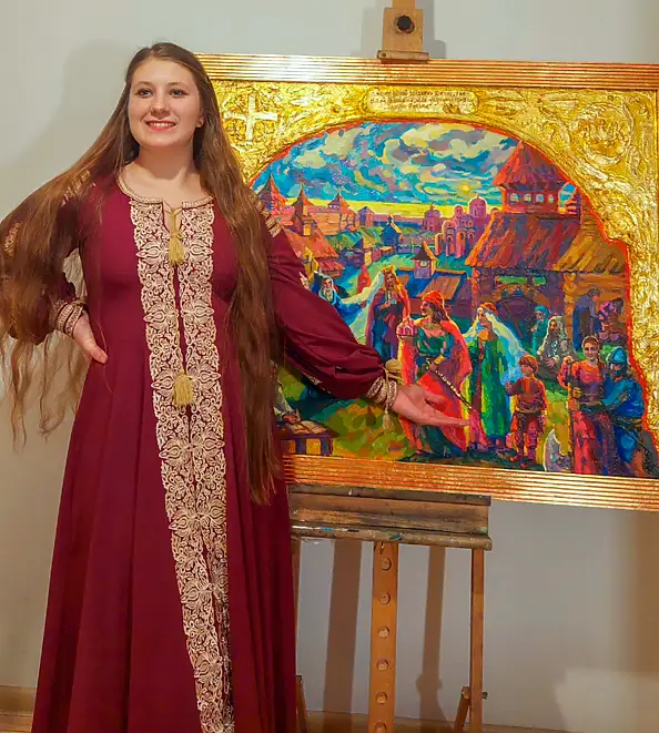 Anastasiia Kurkova, Prawda Jarosława, Obraz olejny - płótno, 100 x 80