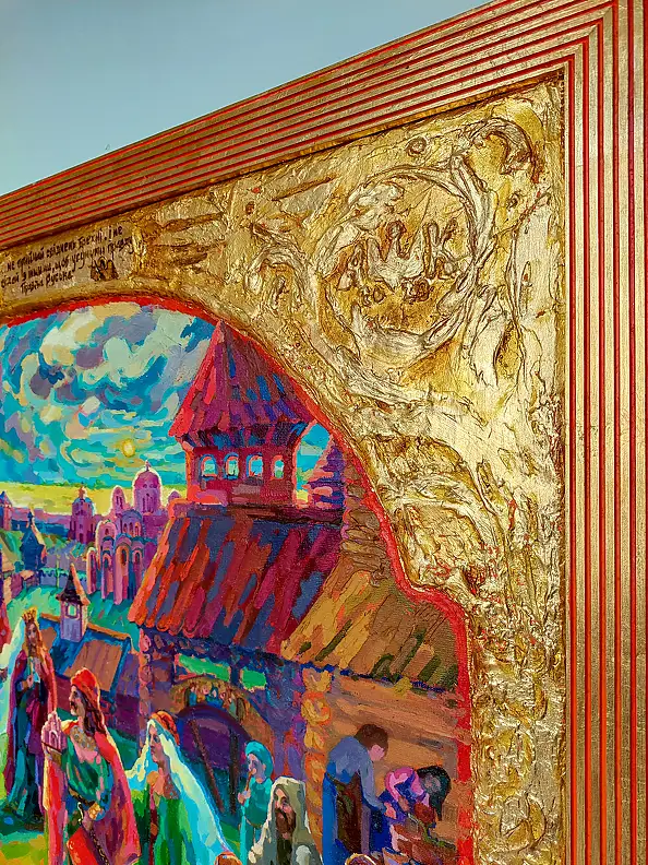 Anastasiia Kurkova, Prawda Jarosława, Obraz olejny - płótno, 100 x 80