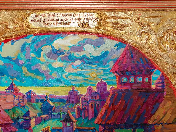 Anastasiia Kurkova, Prawda Jarosława, Obraz olejny - płótno, 100 x 80