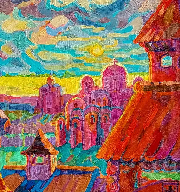 Anastasiia Kurkova, Prawda Jarosława, Obraz olejny - płótno, 100 x 80