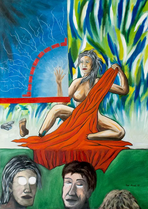 Rafał Huczek - Prawej błękitnej uczucia dłoni  (z cyklu elektryczny kwiat) 