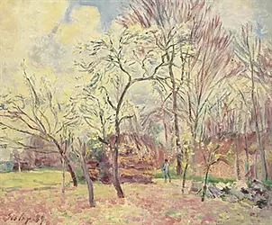 Alfred Sisley - Premier Jour de Printemps à Moret