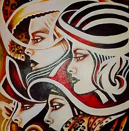 Iwona Ostaszewska, Pret a Porter, Obraz akrylowy - płyta, 50 x 60