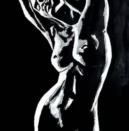 Dorota Politowska, Вероятно, опыт Эроцице ...., Акрилова картина - холст, 40 x 70