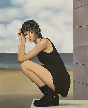 Nataliya Bagatskaya, Please don't ask me what I'm thinking, Acrylic painting - canvas, 85 x 105
