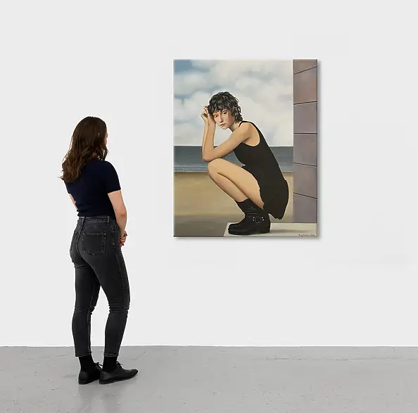 Nataliya Bagatskaya, Please don't ask me what I'm thinking, Acrylic painting - canvas, 85 x 105