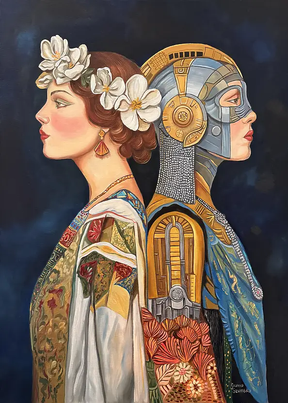 Joanna Szumska, Communication protocol, Oil painting - canvas, 60 x 80