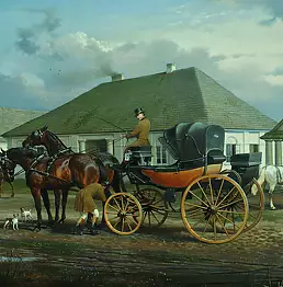 Andrzej Novak-Zemplinski - Before the inn in Paprotnia