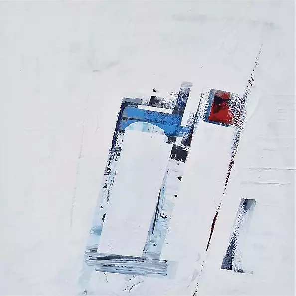 Piotr Kukla Qkla - "Przerzenie", acrylic / canvas, 80X80 cm 2018