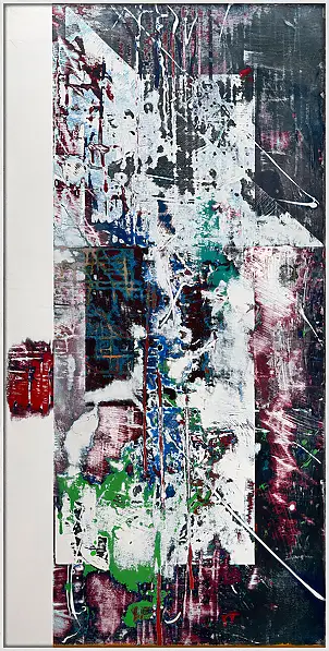 Jakub Margasinski, Przejście, Obraz akrylowy - deska, 60 x 120