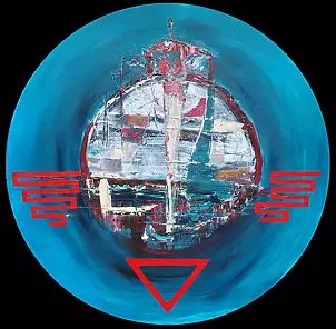 Grzegorz Winkler - The transformation of Erynia into Eumenidy, Pallas Athena