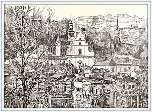   - Przemysl, view of the Cross of Trust