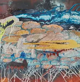 Ewa Witkowska, проникновение, Акрилова картина, Інші - холст, 70 x 70