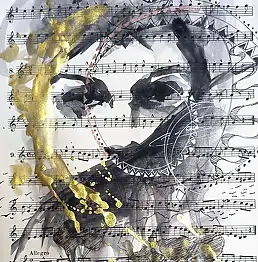 Adriana Laube, „Sonnenwende 4“, Aquarelle, Weitere - andere, 26 x 33