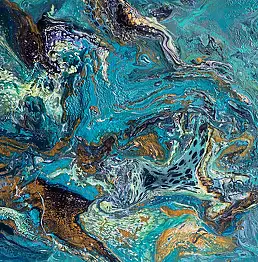 Bożena Mozolewska, Przestrzeń 100, Obraz akrylowy - płótno, 70 x 50