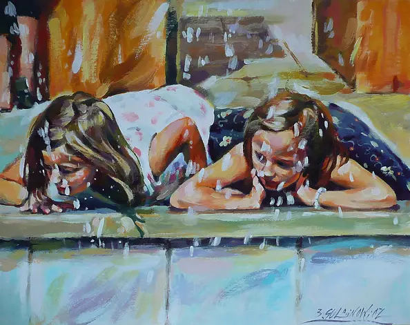 Barbara Gulbinowicz - At the fountain
