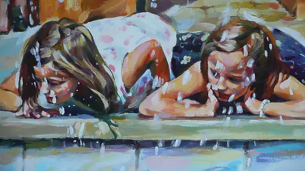 Barbara Gulbinowicz - At the fountain