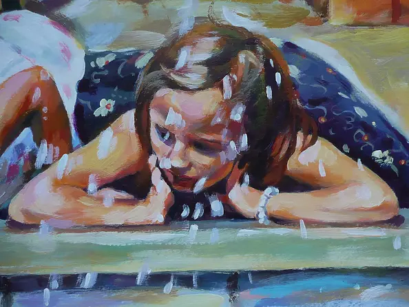 Barbara Gulbinowicz - At the fountain