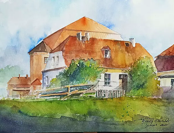 Tomasz Olszewski - Przy synagodze w Tykocinie