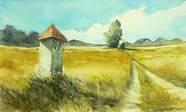 Marta Sobczak Pietoń - Przydrożna kapliczka