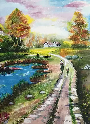 Ewa Zakrzewska - Roadside pond.
