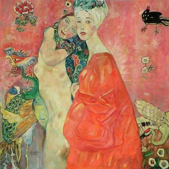 Marek Kubski - Friends copy by. Gustav Klimt