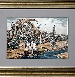 Tomasz Sętowski, Przypływ Uczuć II, Obraz olejny - płótno, 40 x 60