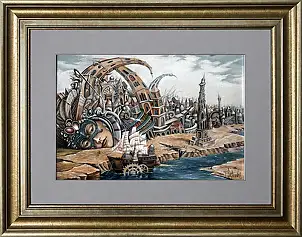 Tomasz Sętowski, Gefühlsfluss II, Ölbild - Leinwand, 40 x 60