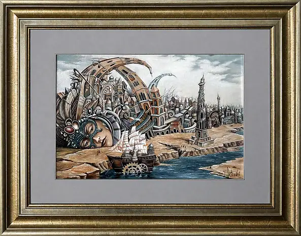 Tomasz Sętowski, Gefühlsfluss II, Ölbild - Leinwand, 40 x 60