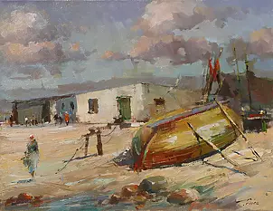 Krzysztof Tracz - Fishing harbor in Uniescie
