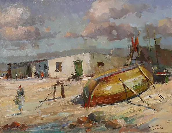 Krzysztof Tracz - Fishing harbor in Uniescie