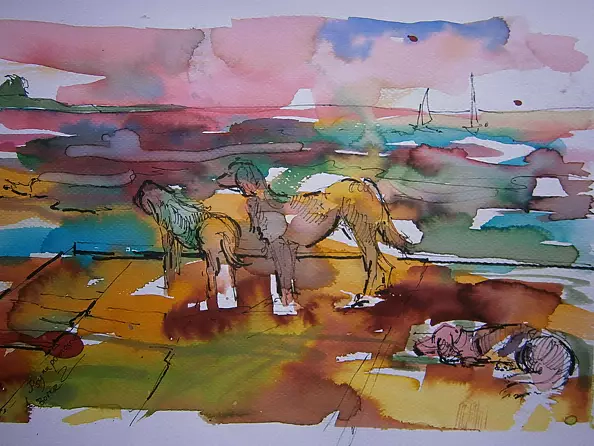 Anna Borcz - Dogs on the bridge