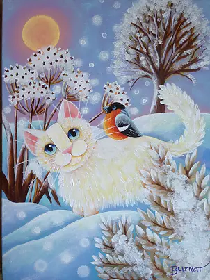 Wiesława Burnat - Bird heart of winter