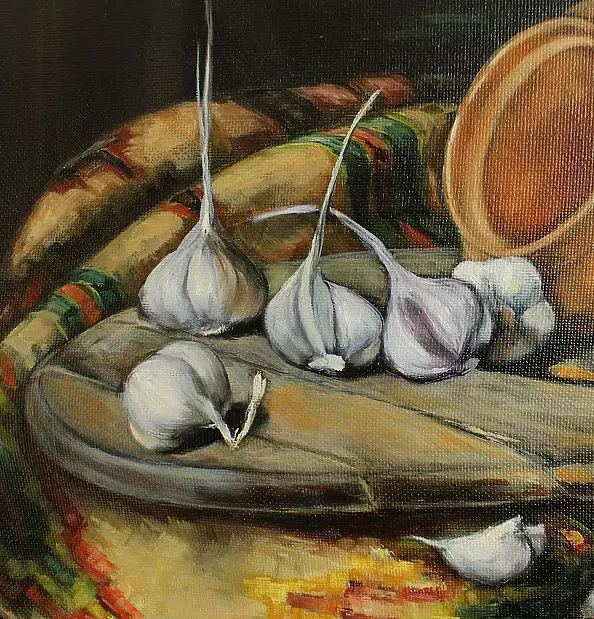 Marina Kozlowska - "Citrouille, bacon et ail"