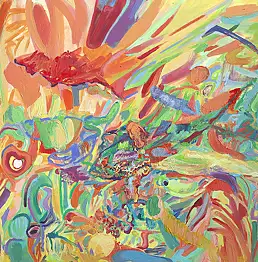 Dominika Fedko-Wójs, Pure Form Abstract XXX abstrakte Serie, Acrylgemälde - Leinwand, 100 x 50