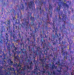 Jacek Siedlec, Фиолетовый дождь, Масляная картина - холст, 80 x 80