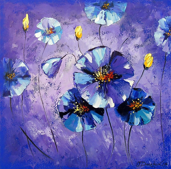 Olha Darchuk - Purple flowers