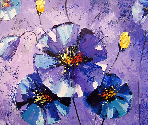 Olha Darchuk - Purple flowers